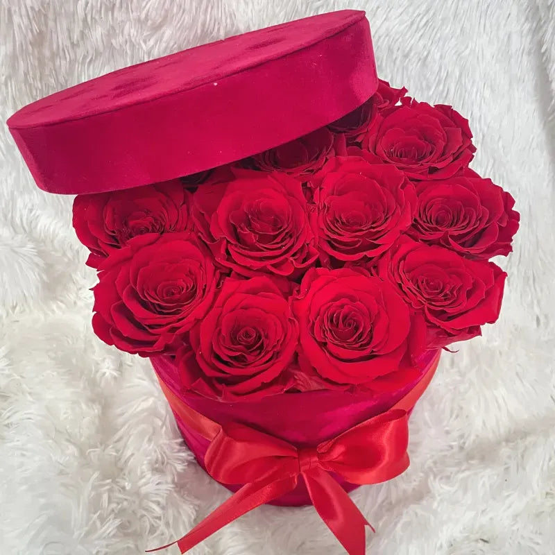 Red Roses in a box