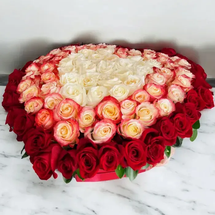 Ombre Heart Box